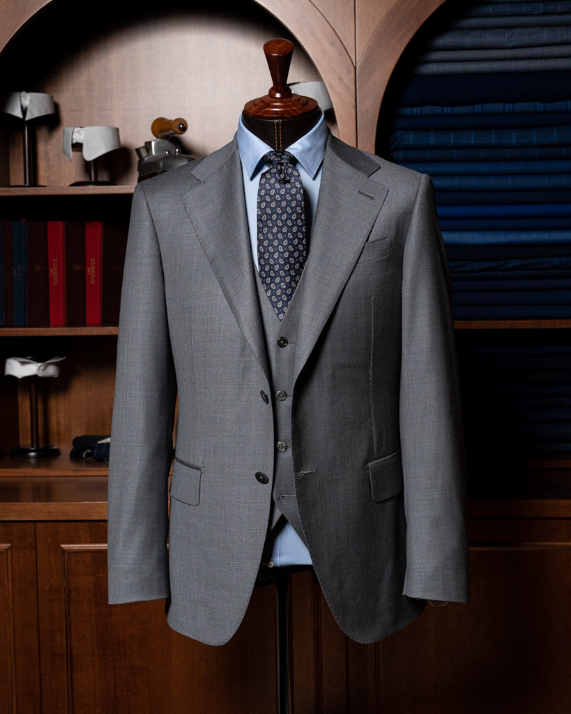 Giotto Suit 3 Pieces Pearl Gray