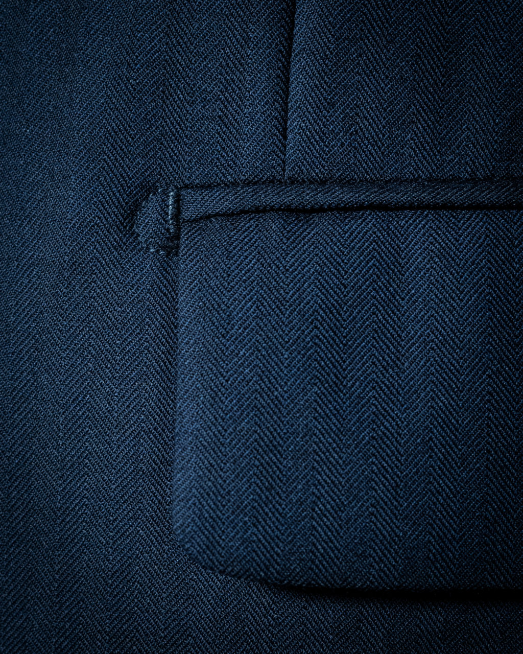 Abito Canova Doppiopetto Spinato Blu