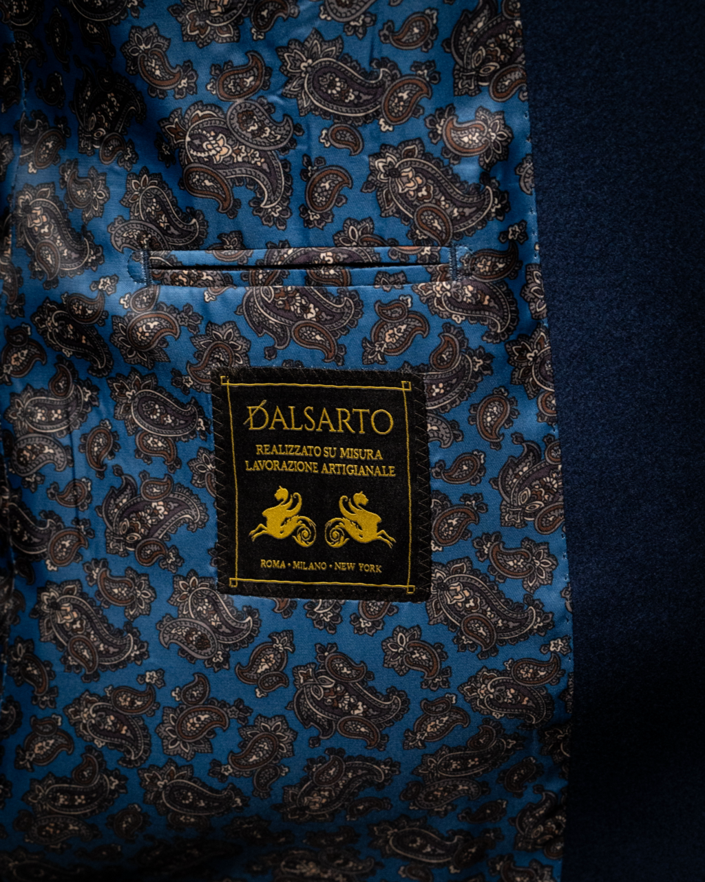 Cappotto Blu Tre Bottoni