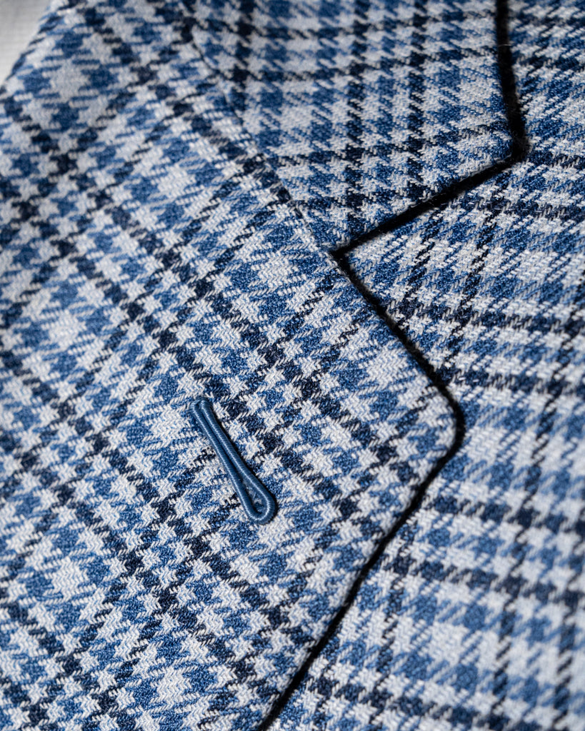 Giotto Blue Checked Jacket