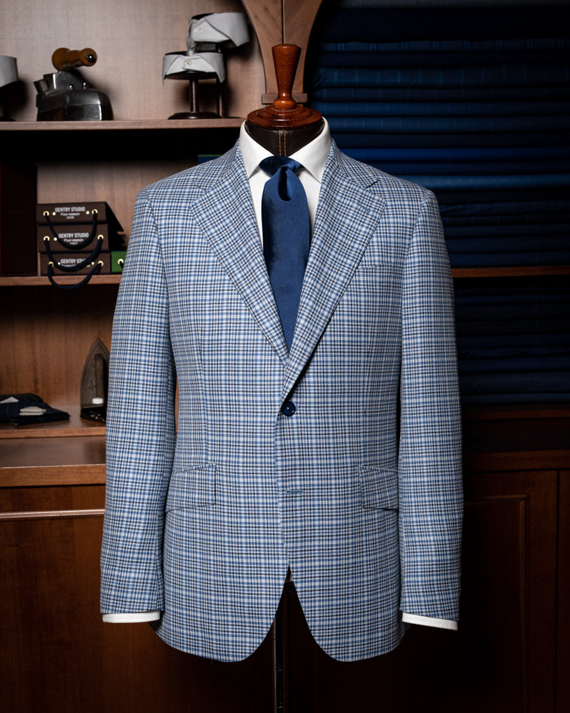 Giotto Blue Checked Jacket