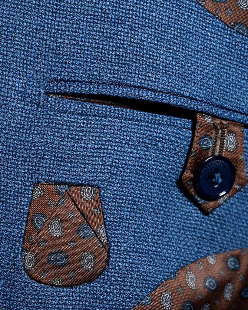 Giacca Giotto Hopsack Navy