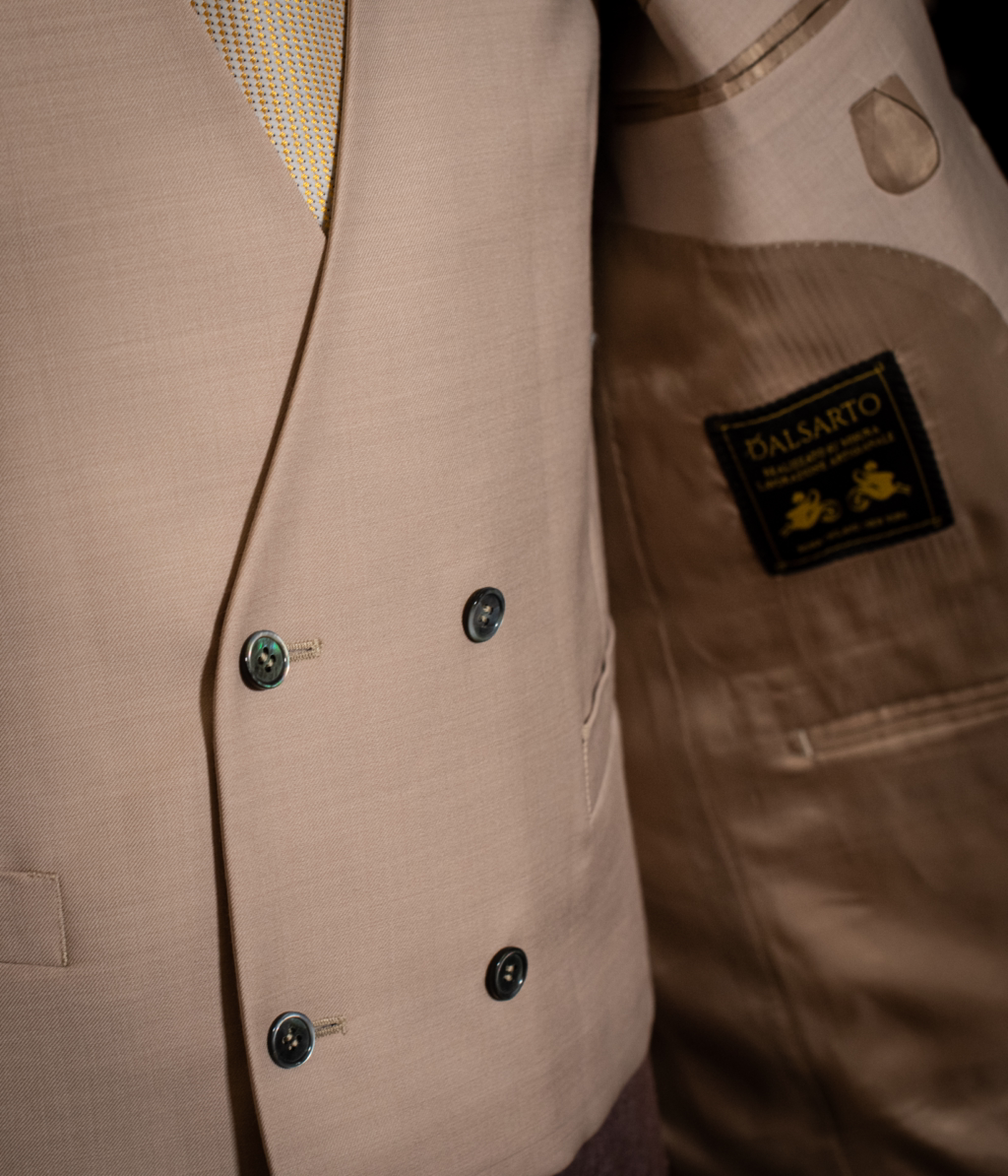 Gilet Doppiopetto Beige
