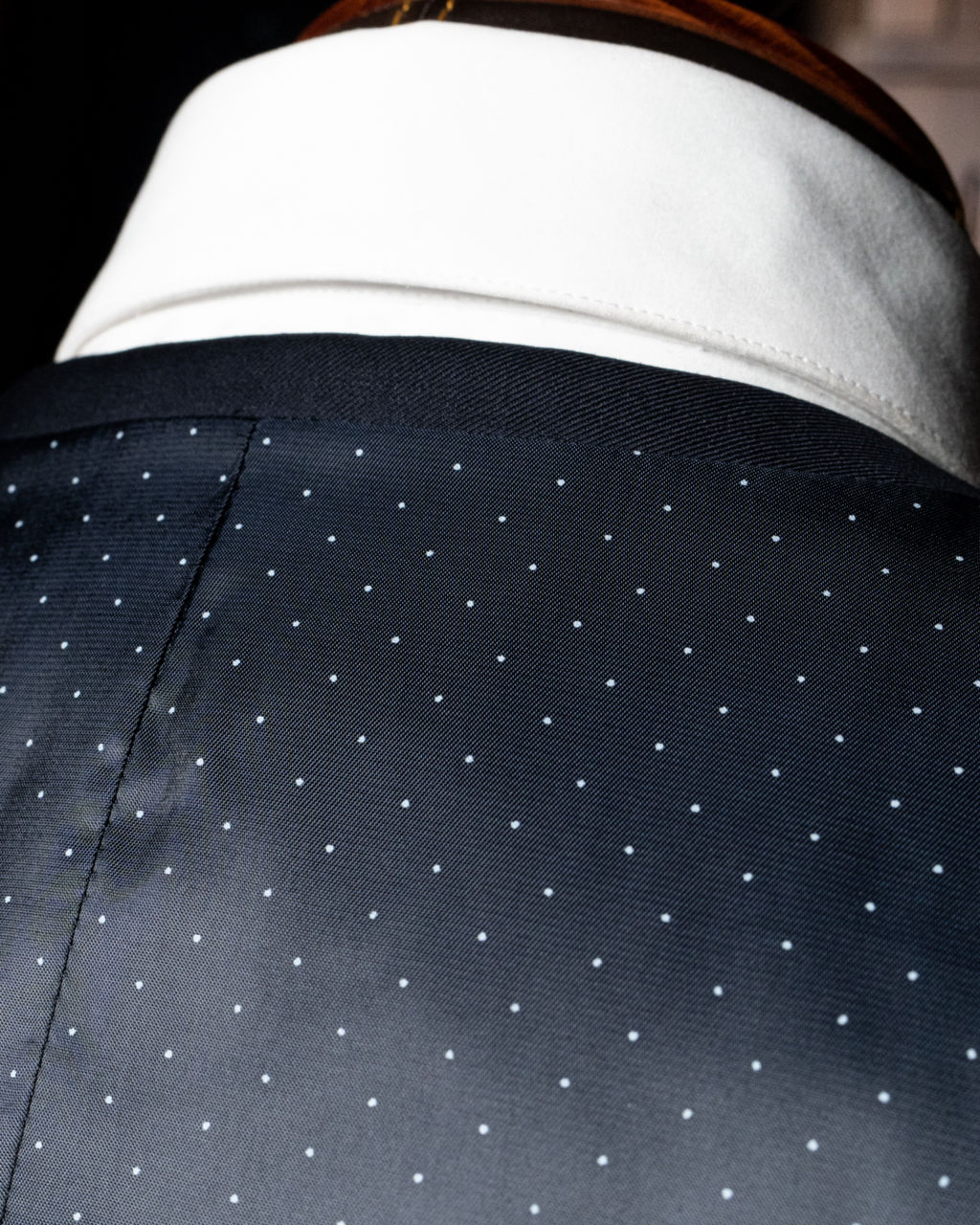Gilet Blu Pois