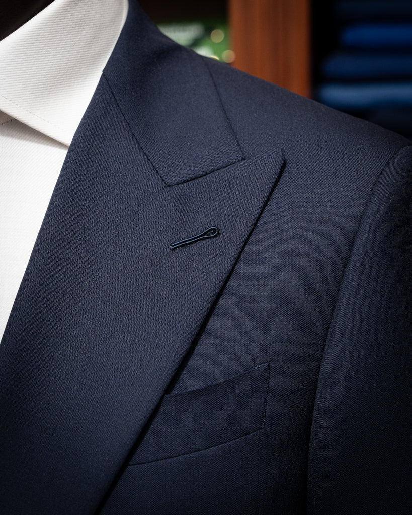 Dark Blue Unlined Bernini Suit
