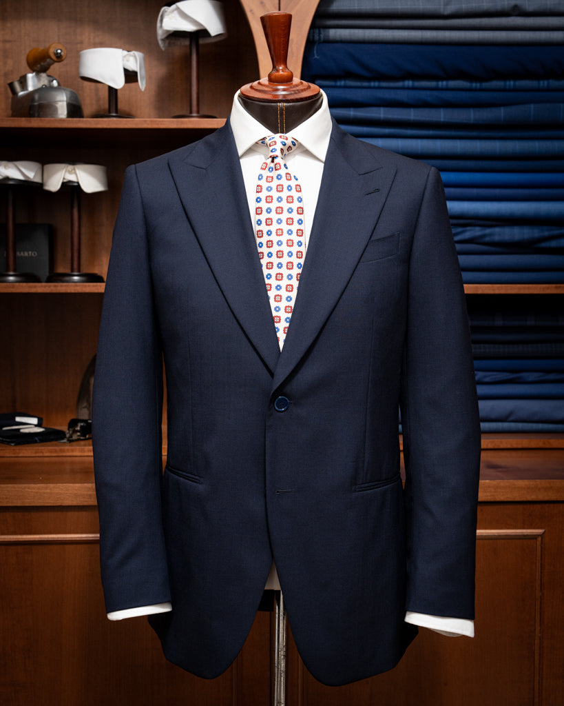 Dark Blue Unlined Bernini Suit