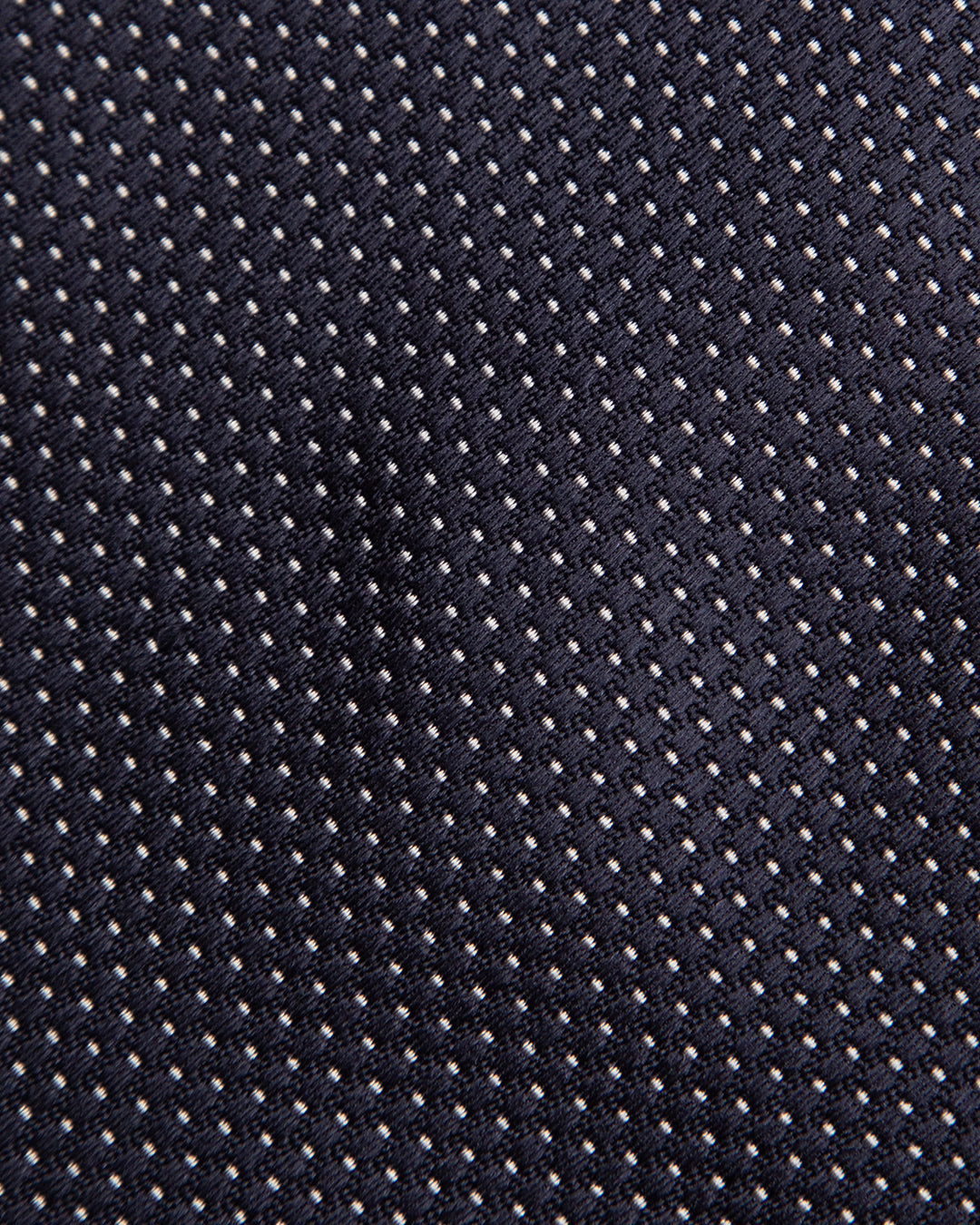 Cravatta Blu Notte con Micropuntini Bianchi