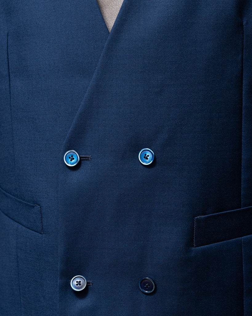 Abito Bernini Blu Cobalto con Gilet