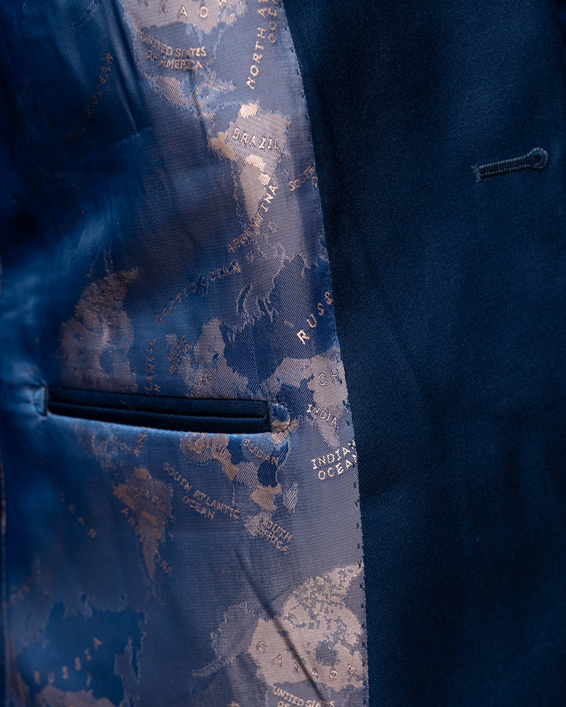 Abito Bernini Blu Cobalto con Gilet