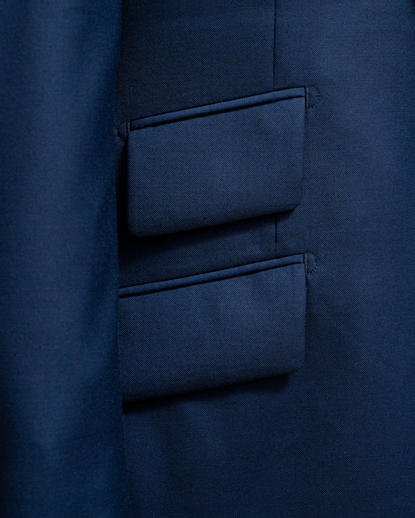 Abito Bernini Blu Cobalto con Gilet