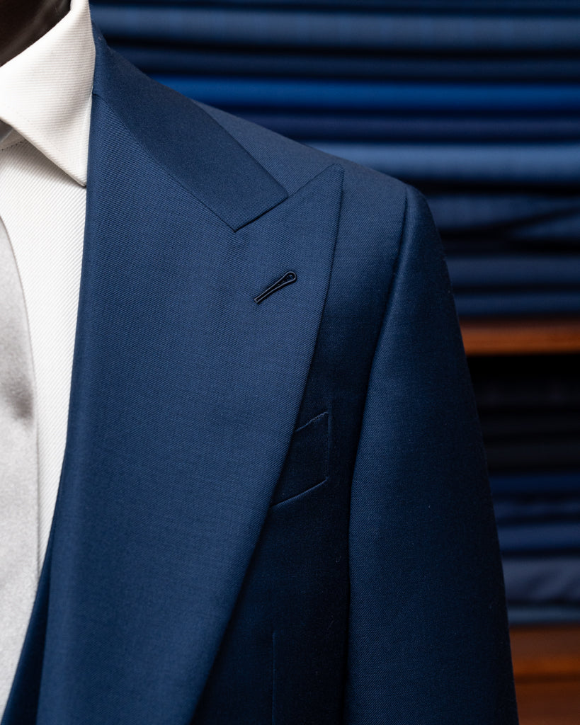 Abito Bernini Blu Cobalto con Gilet