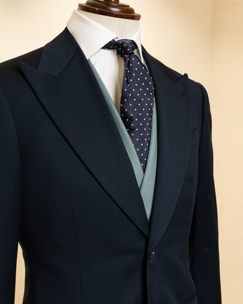 Abito Bernini Cerimonia con Gilet Verde Acqua
