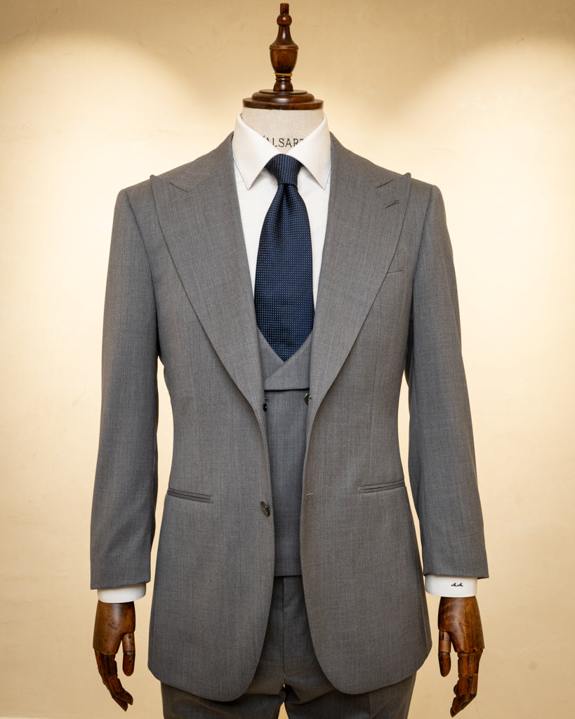Abito Bernini Grigio Gesso con Gilet