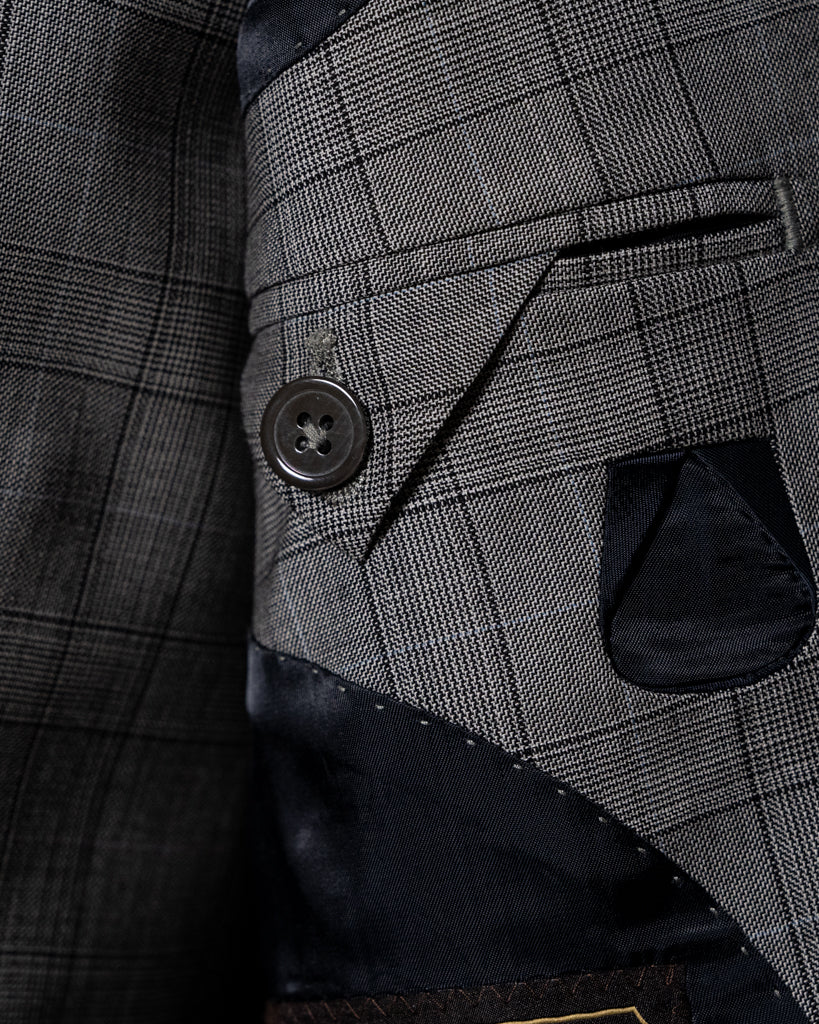 Abito Bernini Principe di Galles Grigio con Gilet