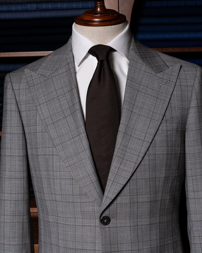 Abito Bernini Principe di Galles Grigio con Gilet