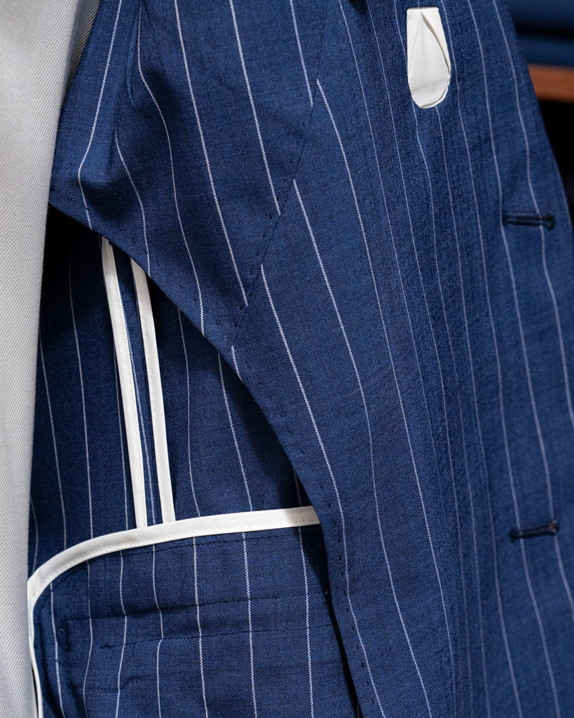 Pinstripe Navy Blue Bernini Suit