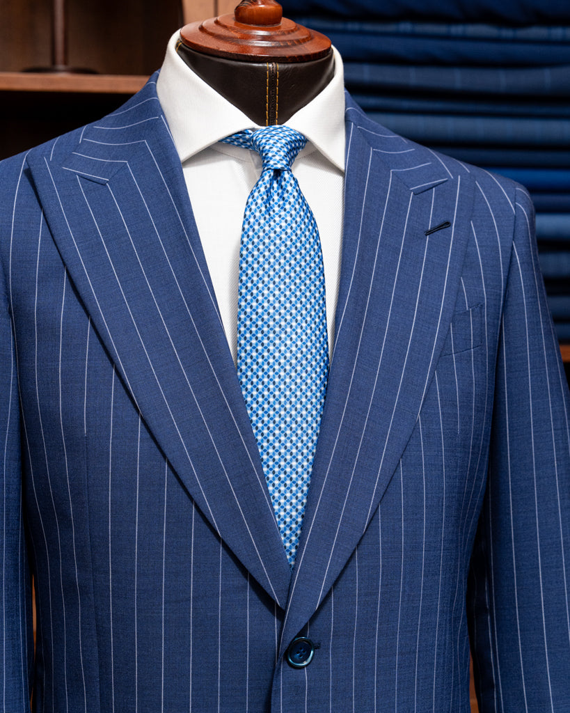 Pinstripe Navy Blue Bernini Suit