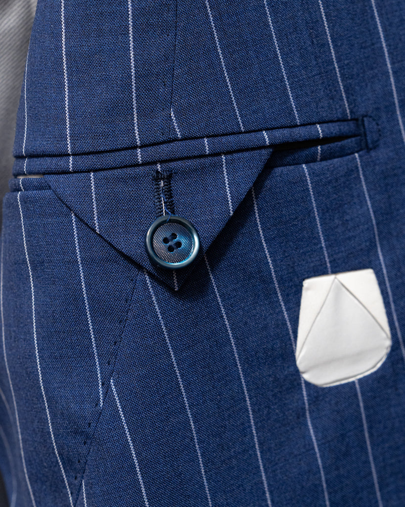 Pinstripe Navy Blue Bernini Suit