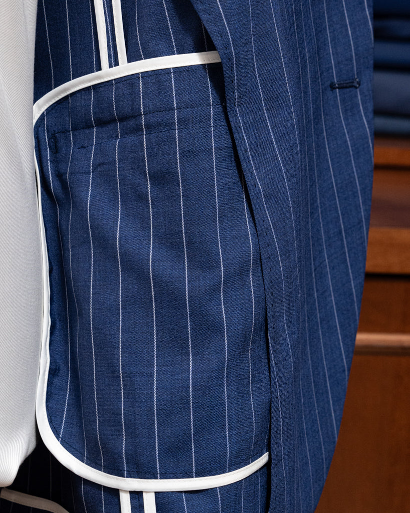 Pinstripe Navy Blue Bernini Suit