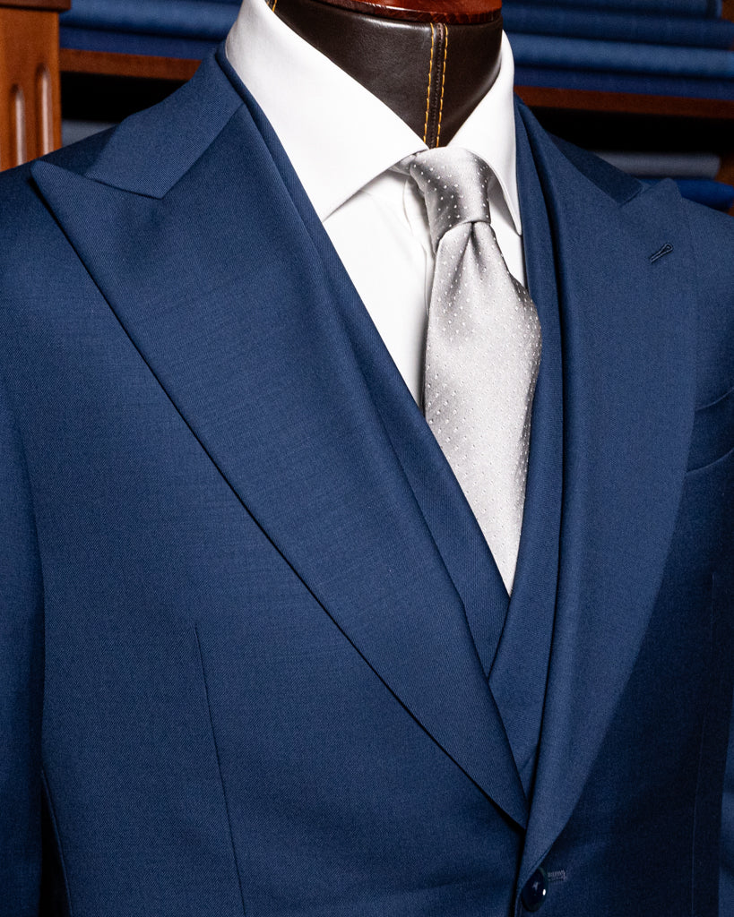 Bernini Navy Blue Suit with Vest