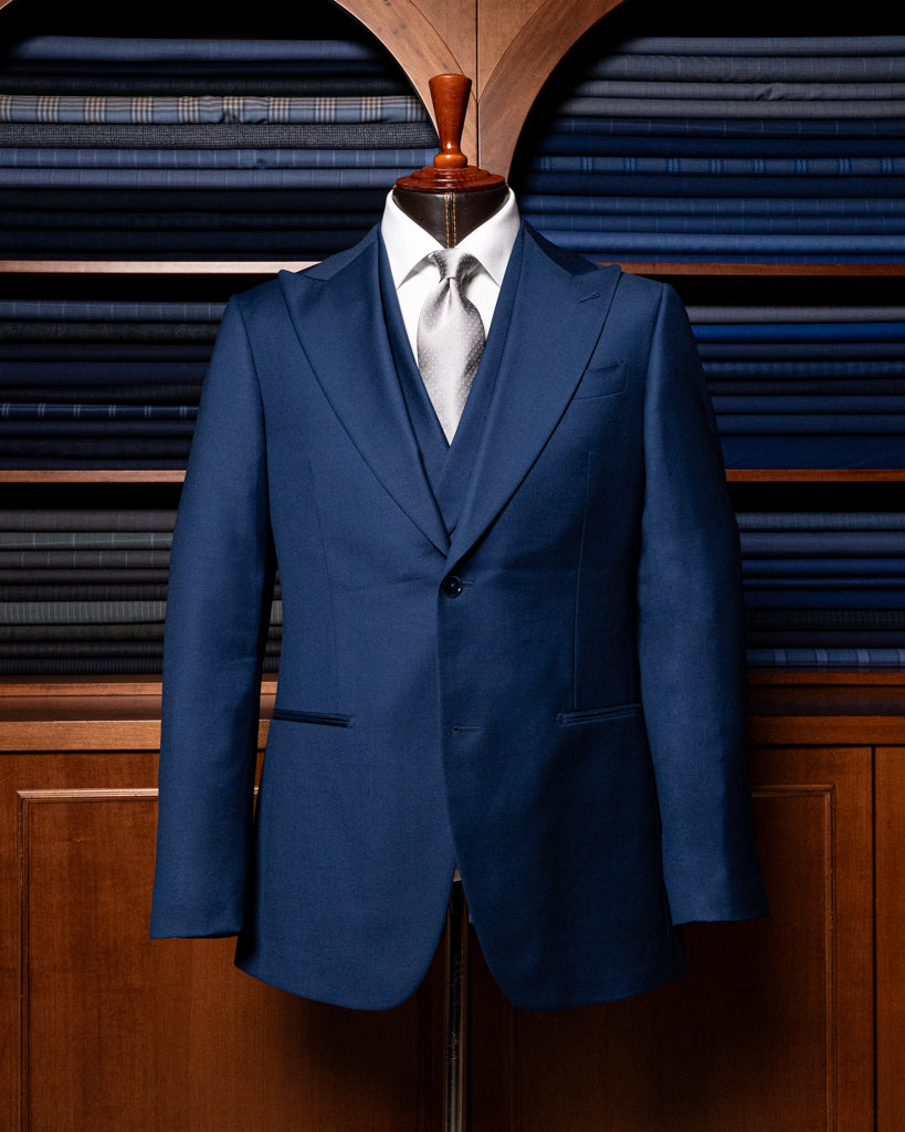 Bernini Navy Blue Suit with Vest
