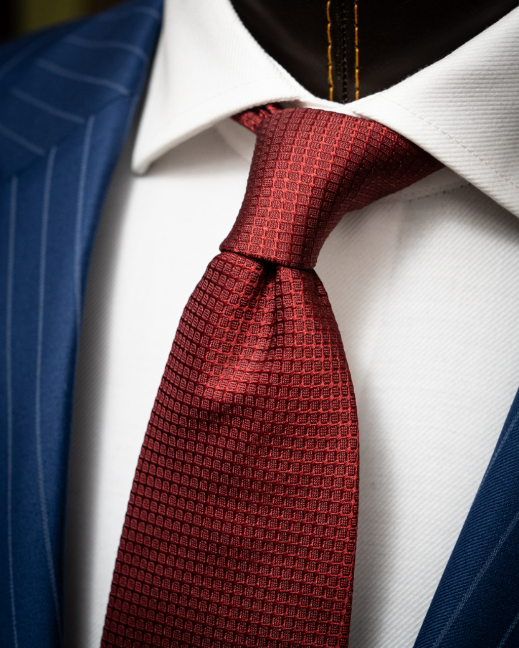 Bernini Navy Blue Pinstripe Suit