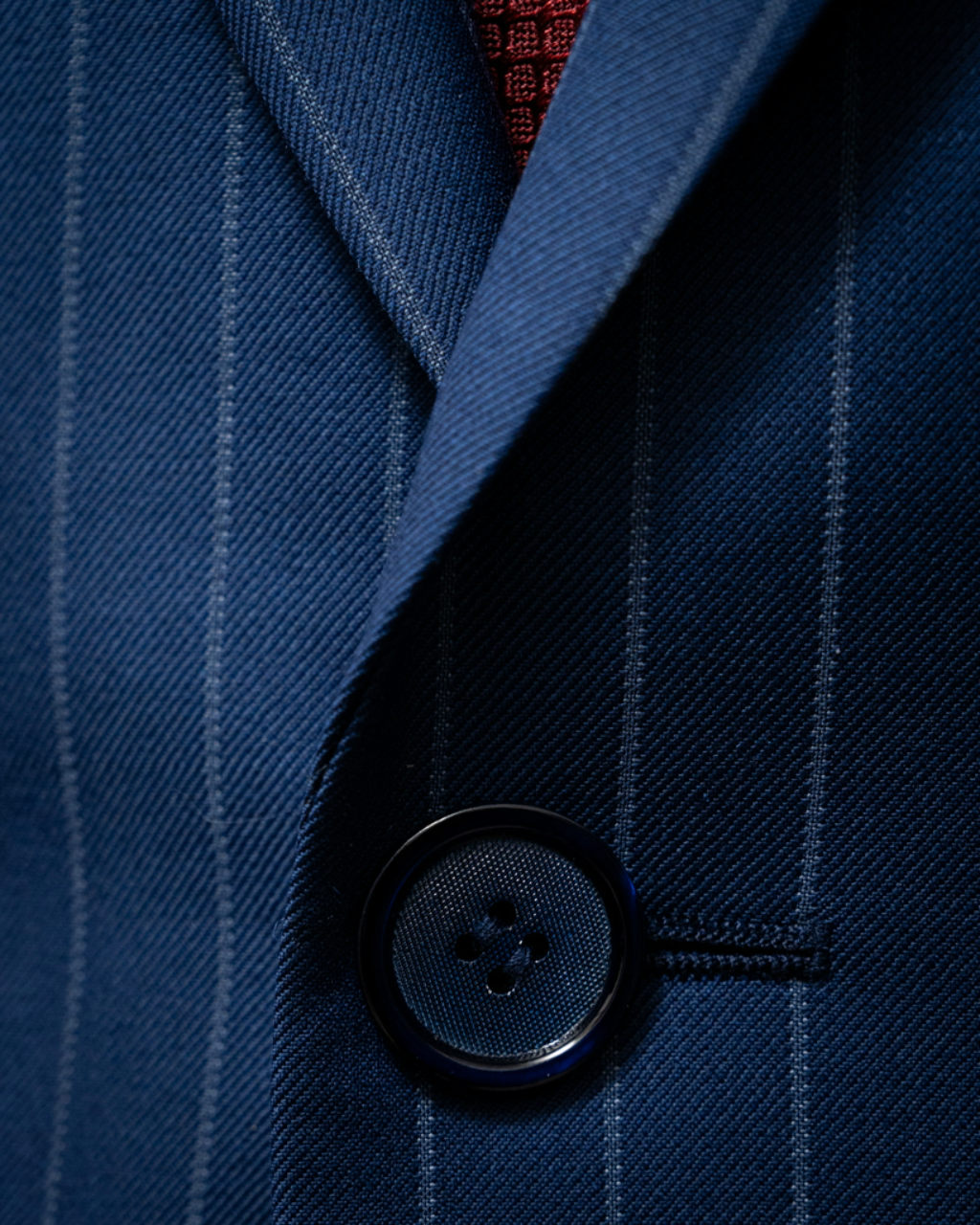Bernini Navy Blue Pinstripe Suit