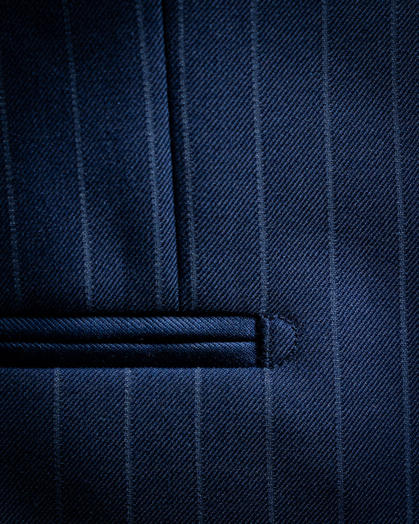 Bernini Navy Blue Pinstripe Suit