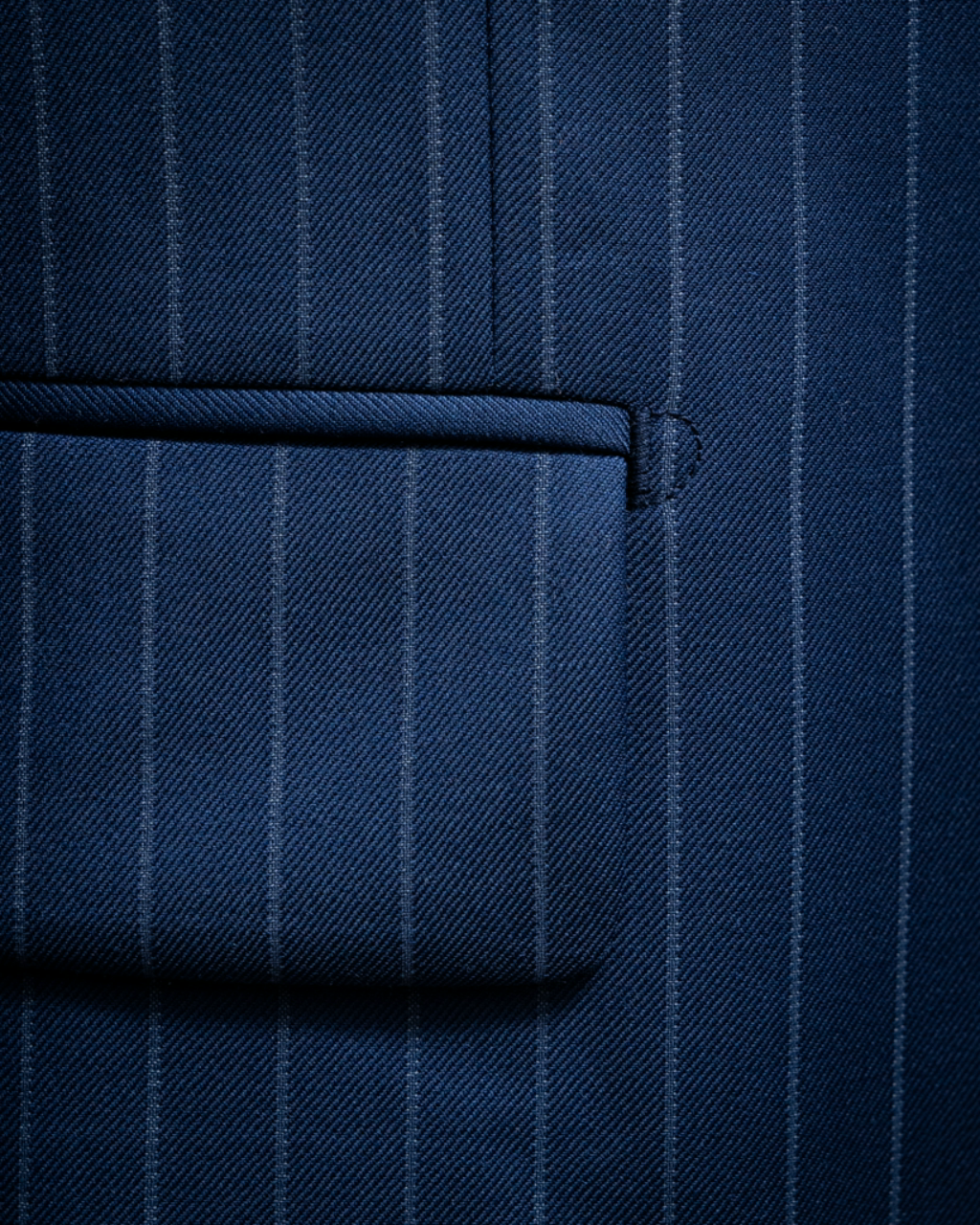 Bernini Navy Blue Pinstripe Suit