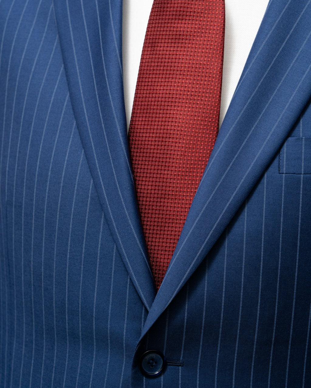 Bernini Navy Blue Pinstripe Suit