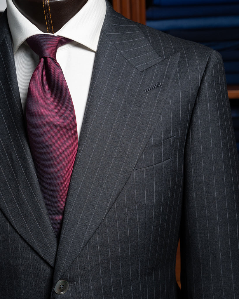 Bernini Pinstripe Dark Gray Suit