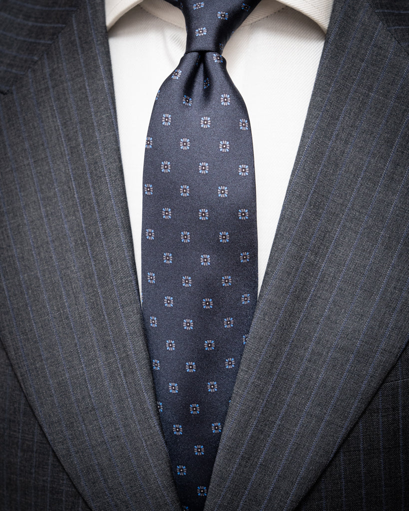 Bernini Dark Gray Pinstriped Suit