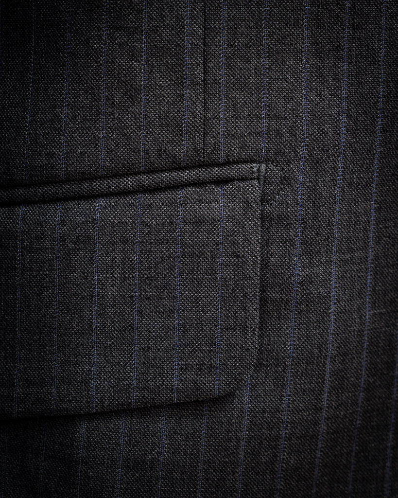 Bernini Dark Gray Pinstriped Suit 