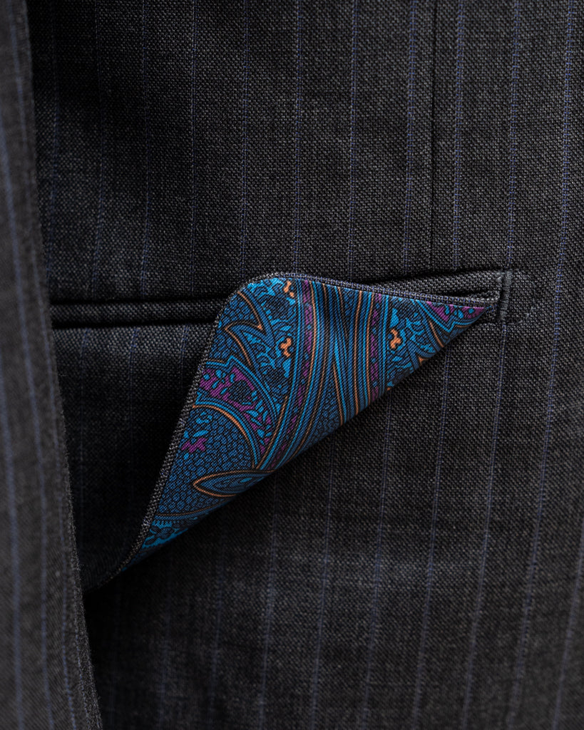 Bernini Dark Gray Pinstriped Suit