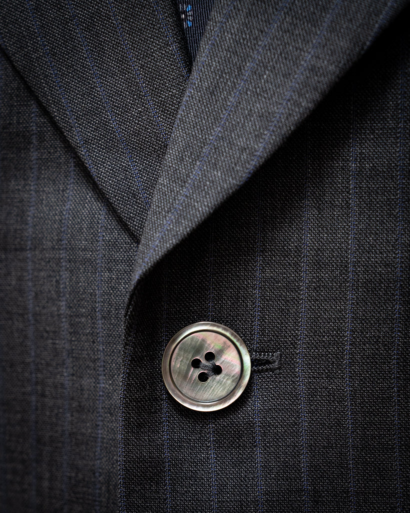 Bernini Dark Gray Pinstriped Suit