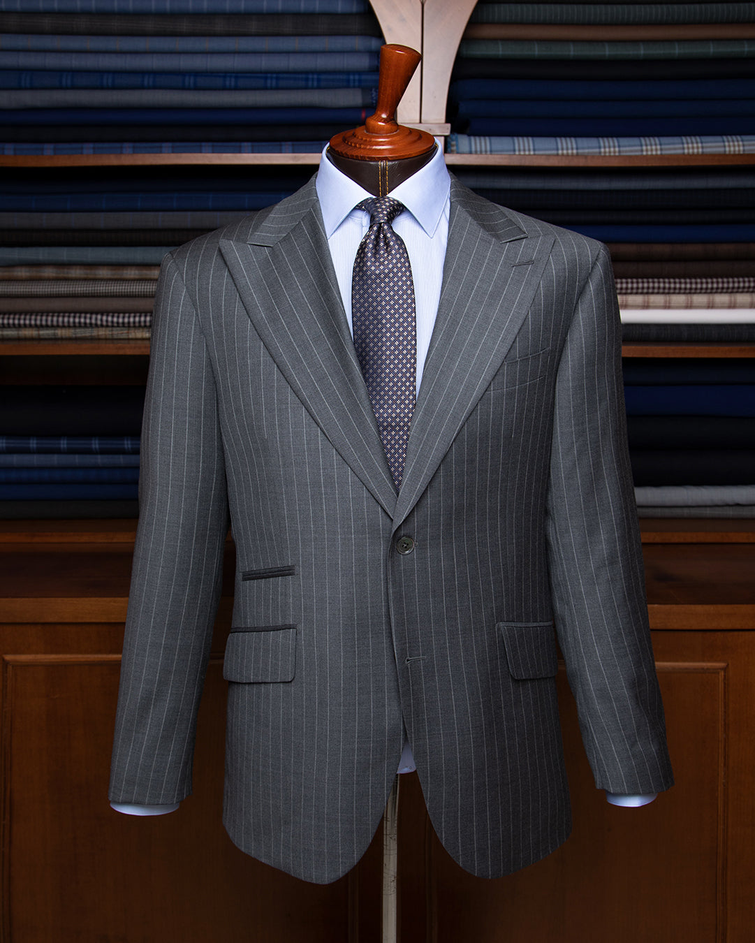 Bernini Grey Pinstripe Suit