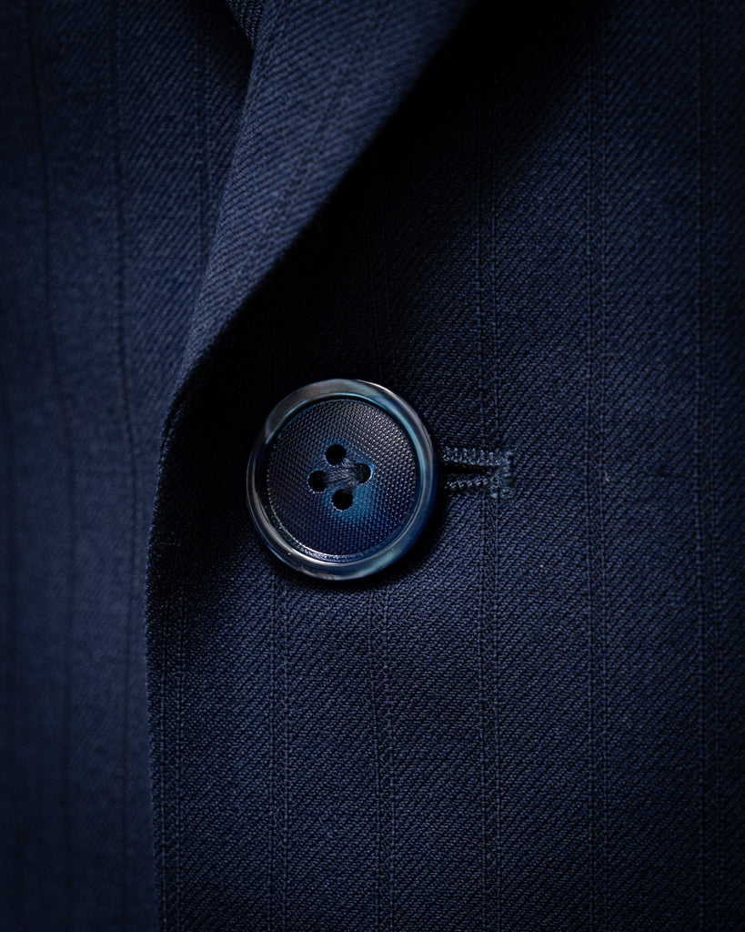 Bernini Herringbone Suit in Ultramarine Blue