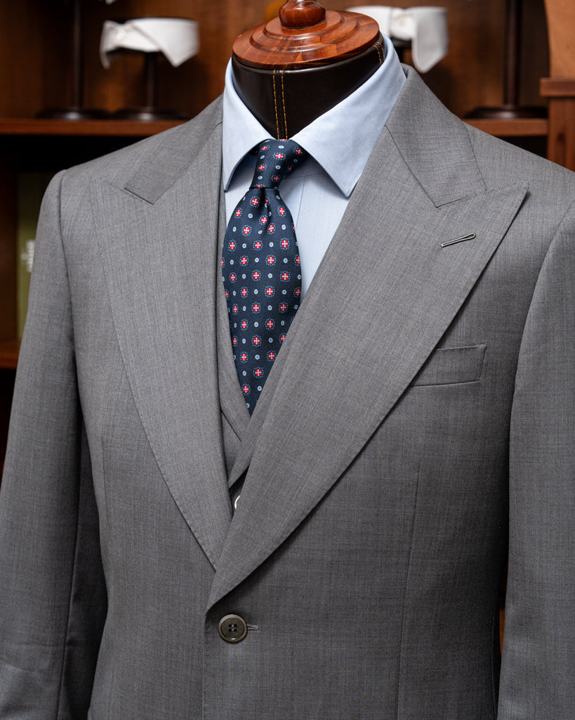 Bernini Pearl Gray Suit with Vest