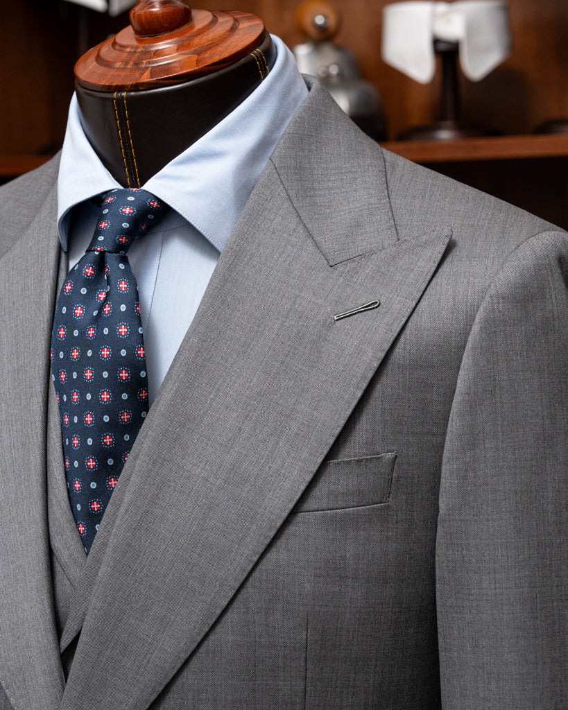 Bernini Pearl Gray Suit with Vest