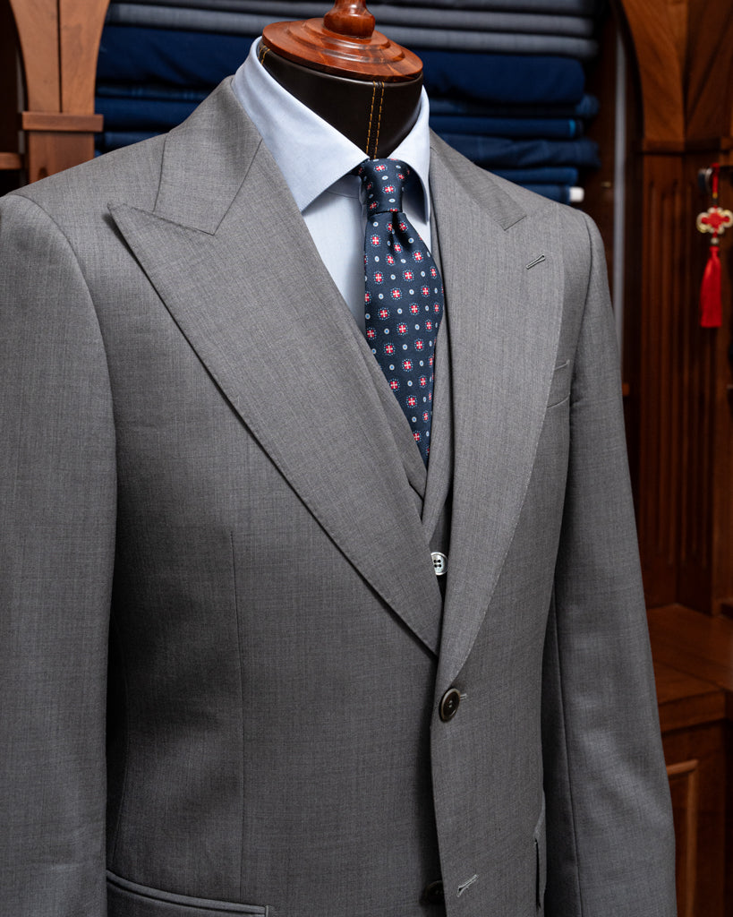 Bernini Pearl Gray Suit with Vest