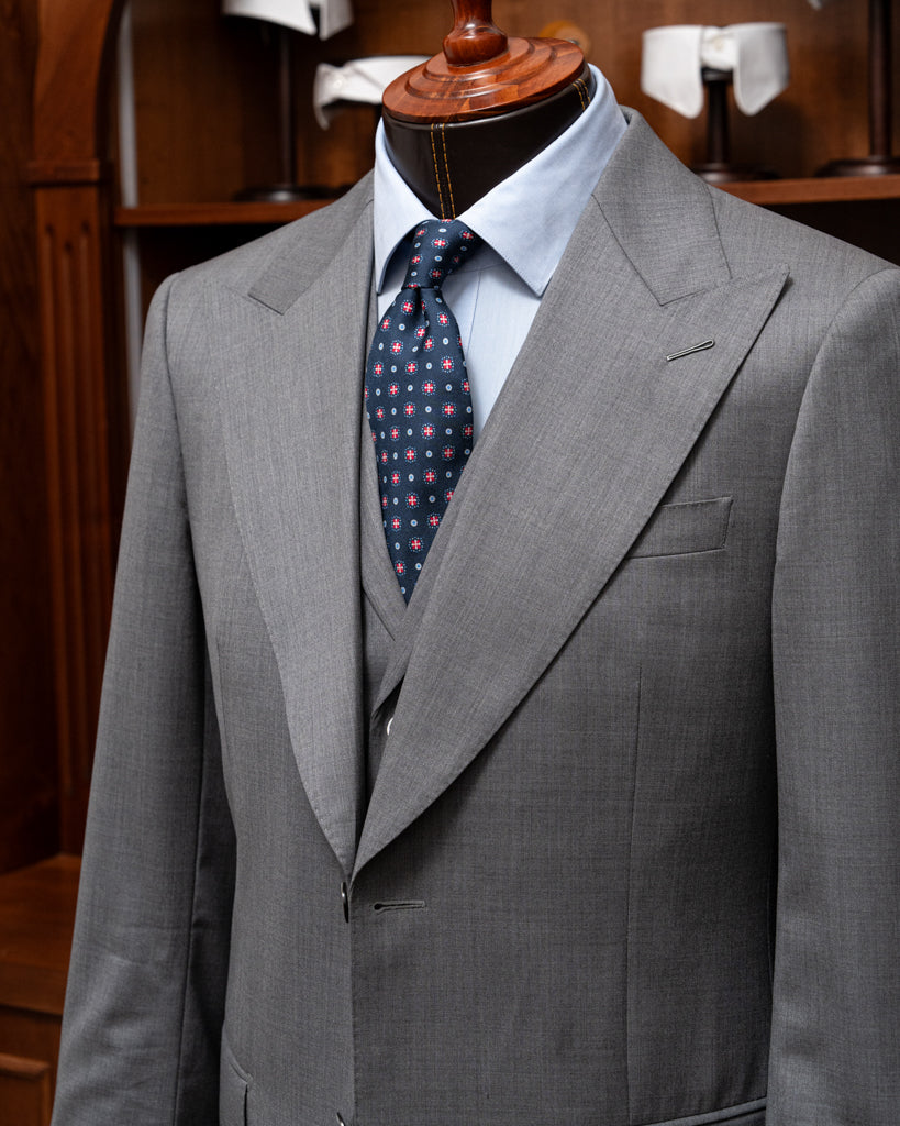 Bernini Pearl Gray Suit with Vest