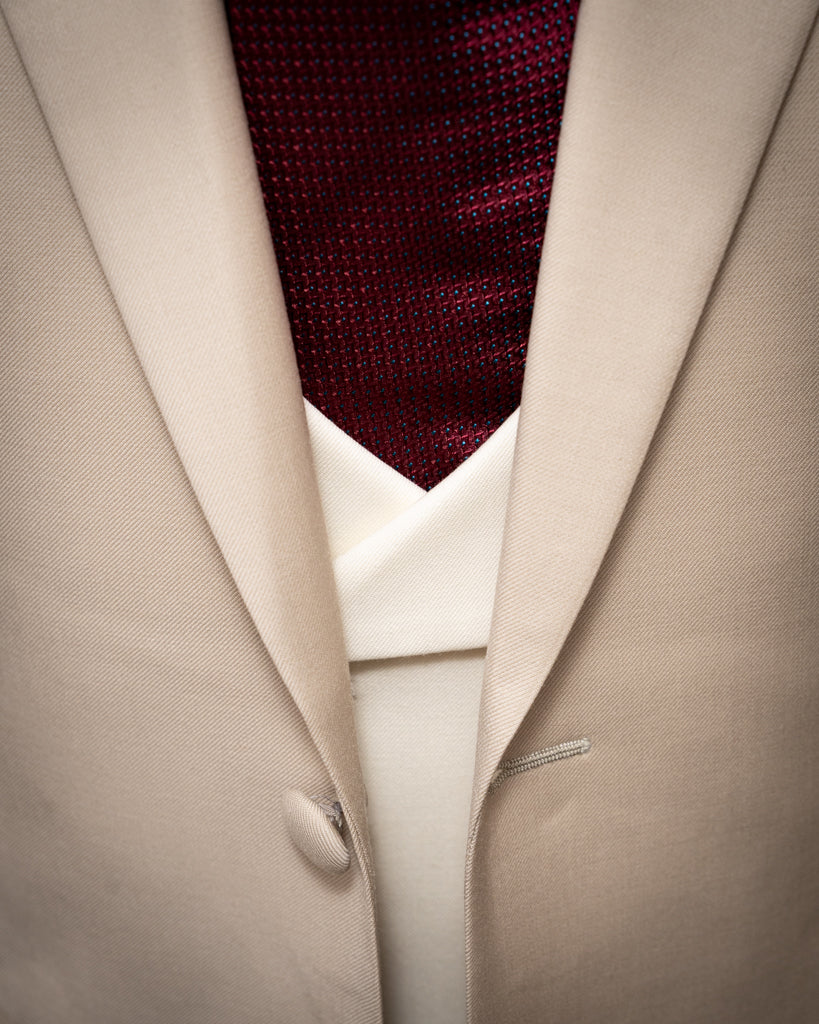 Abito Bernini Beige Panna con Gilet