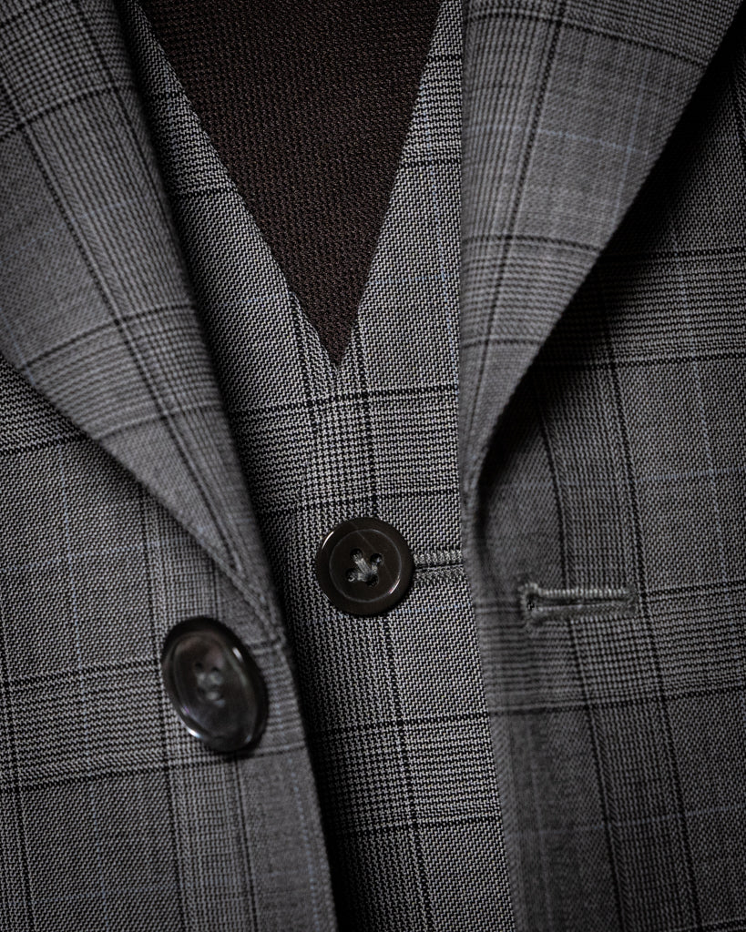 Abito Bernini Principe di Galles Grigio Chiaro con Gilet