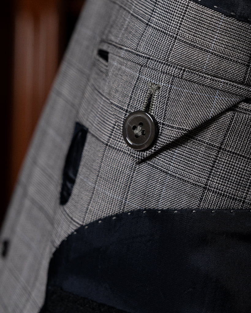 Abito Bernini Principe di Galles Grigio Chiaro con Gilet