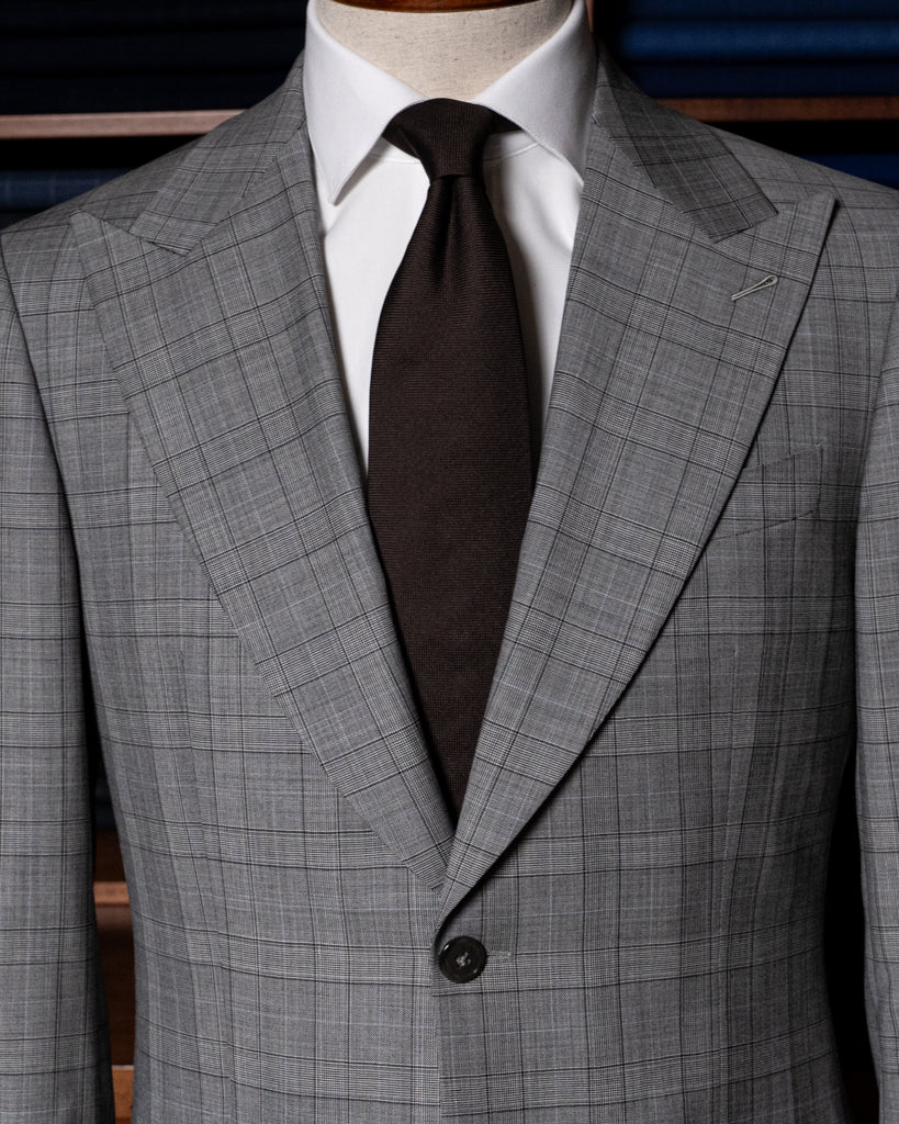 Abito Bernini Principe di Galles Grigio Chiaro con Gilet