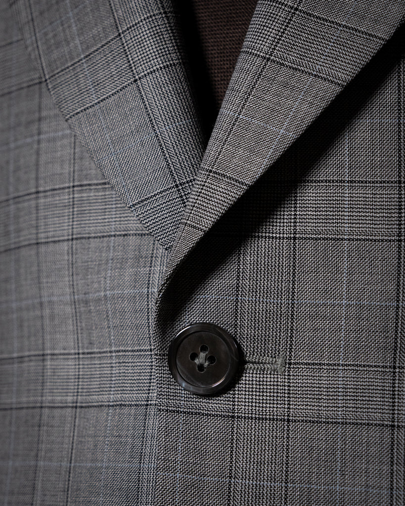 Abito Bernini Principe di Galles Grigio Chiaro con Gilet