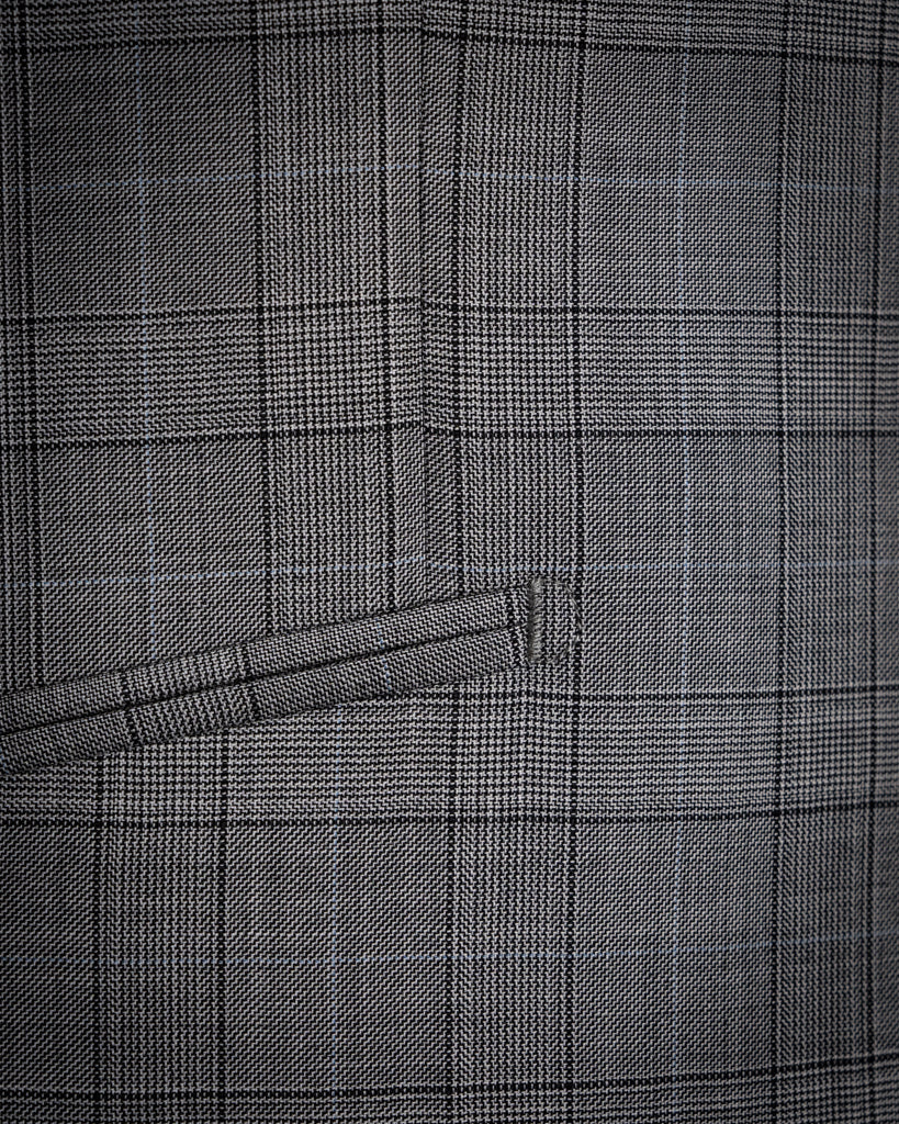 Abito Bernini Principe di Galles Grigio Chiaro con Gilet