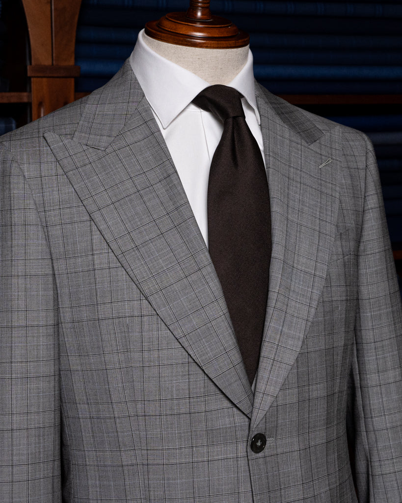 Abito Bernini Principe di Galles Grigio Chiaro con Gilet