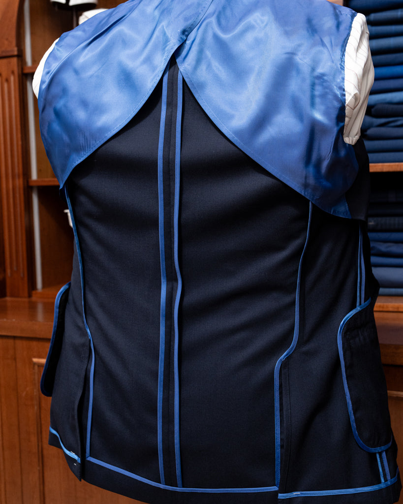 Dark Blue Unlined Bernini Suit