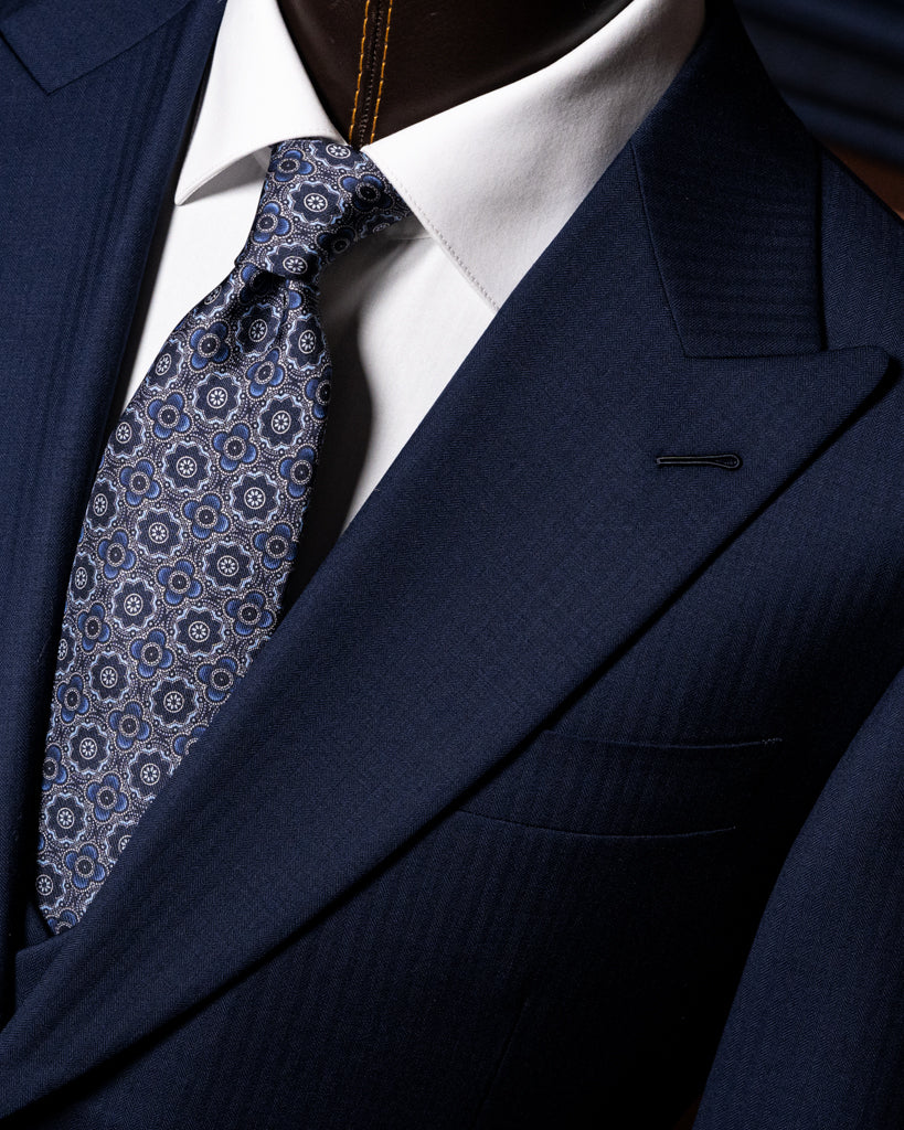 Bernini Medium Blue Suit with Vest